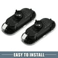 thumbnail image 6 of Unique Bargains Front Left Right LED Clearance Side Marker Signal Lights Cover for VW Caddy 1996-2015 Blackened 1 Pair, 6 of 6