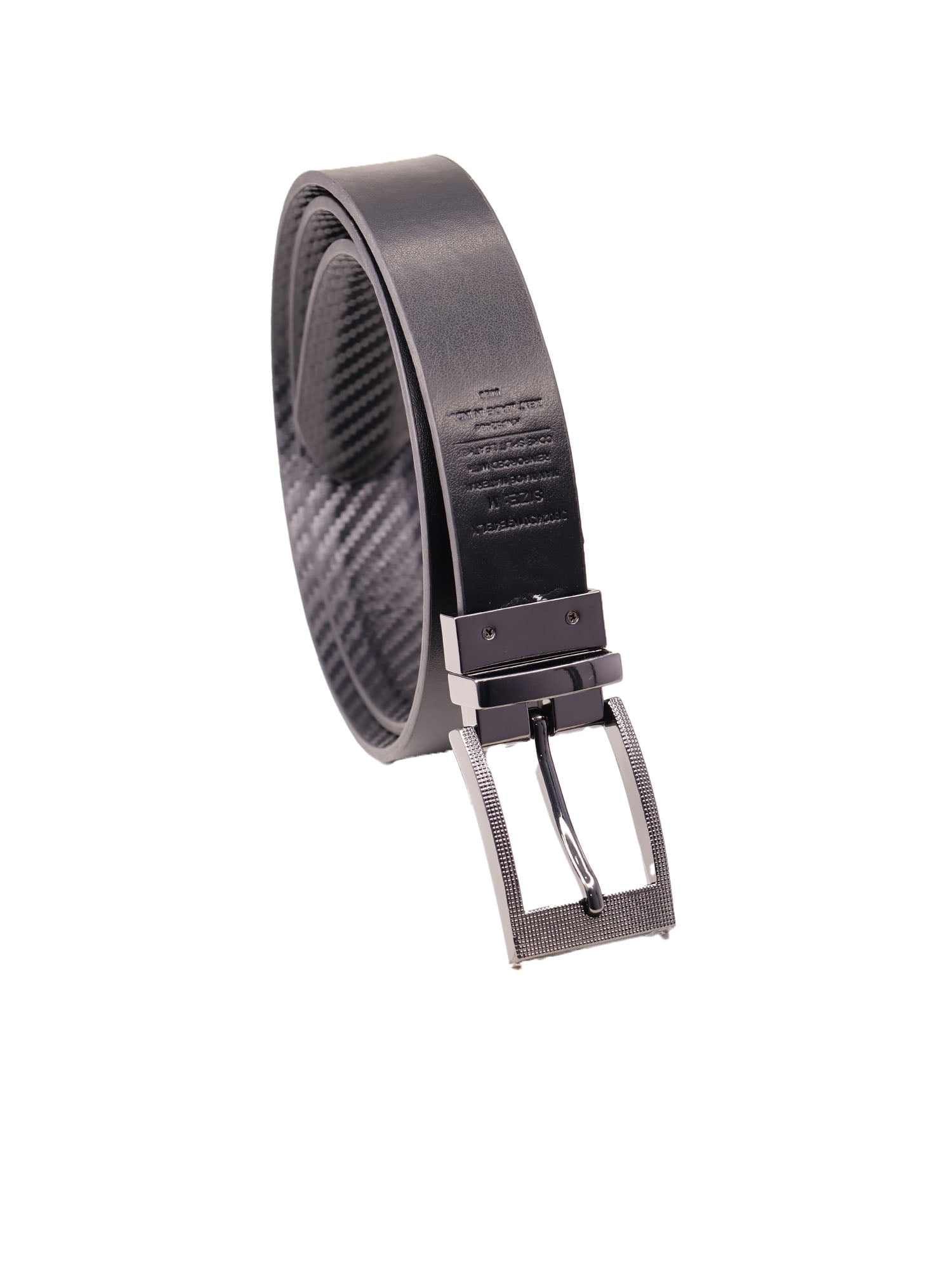 George Men's 32MM Carbon Fiber Belt, Black, Medium