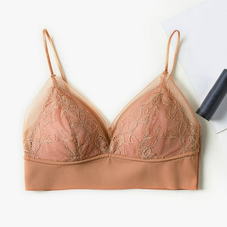 

pxiakgy intimates for women comfortable vest chest bras underwear women camisole ring female cup orange + xxl