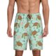 thumbnail image 1 of Balery Cute Sea Turtles Pantalones cortos de pijama de punto de algodón para hombre con cinturilla y bolsillos-4X-Large, 1 of 6