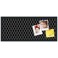 thumbnail image 2 of PinPix 30x12 Custom Cork Bulletin Board Quatrefoil Black Poster Board Has a Fabric Style Canvas Finish, Framed in Quatrefoil Black, by ArtToFrames (PinPix-116), 2 of 6