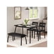 thumbnail image 2 of Hogar Dining Mesa Set Para 4 Wooden Cocina Mesa Con Upholstered Bench Y 2 Cushion Chairs Espacio-Ahorra Dinette Para Studio Cocina Dining Room Y Apartments (43x28x30inch), 2 of 7