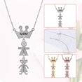 thumbnail image 4 of Collar personalizado Yashi para Madre con 1 a 5 nombres y piedra natal Plata, 4 of 4
