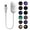 12 Light Effects, variant on ZDSSY 2-in-1 Milky Way Night Light Projector, 360° USB Portable Projector Decoration Lamp
