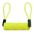 thumbnail image 1 of GLFILL 1.2M Bike Spring Cable Lock Anti-Theft Rope Alarm Disc Lock Bicycle Security Reminder Motorcycle Theft Protection Portable Yellow, 1 of 7