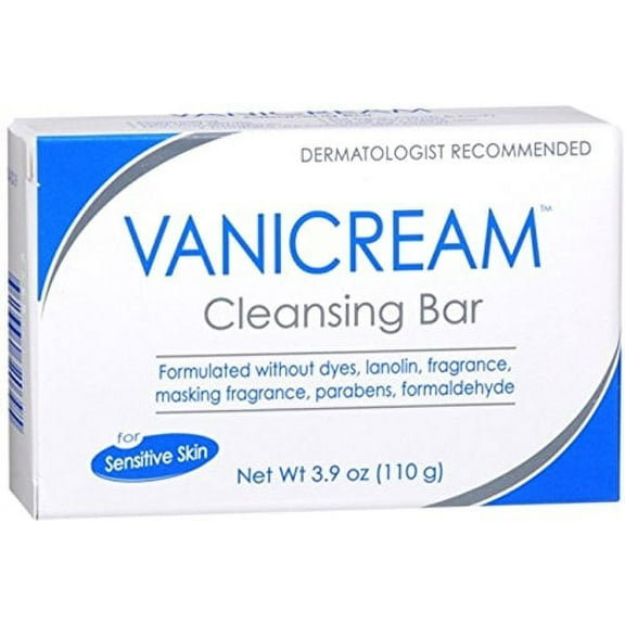 Vanicream Cleansing Bar Sensitive Skin, Fargrance Free, 3.9 Oz, 7-Pack