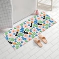thumbnail image 2 of Pioneer Flower Floral Print Pattern Bathroom Rugs Mat, Non Slip Microfiber Bathroom Rug with Rubber Backing, Soft Mats for Bathroom Floor Tub Shower, 24"x60", 2 of 5