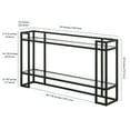 thumbnail image 5 of Evelyn&Zoe Uriel 52" Wide Rectangular Console Table, Blackened Bronze, 5 of 5