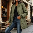 thumbnail image 2 of Women's Quilted Jacket Lightweight Zipper Fall Winter Coats Thermal Padded Puffer Jacket Loose Casual Outerwear with Pockets, 2 of 9