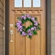 thumbnail image 3 of Corona de lavanda, coronas para todas las estaciones, suministros para fiestas, hermosa corona de decoración de otoño, coronas de verano para la pared, 3 of 7