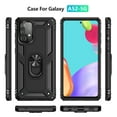 thumbnail image 2 of TechCircle Samsung A52 5G Case, Ring Holder Kickstand Magnetic Hybrid Rugged Shockproof Cover, Black, 2 of 7
