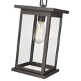 thumbnail image 2 of Millennium Lighting  Bowton 1 Light Outdoor Pendant with Clear Glass Shades Powder Coat Bronze, 2 of 4