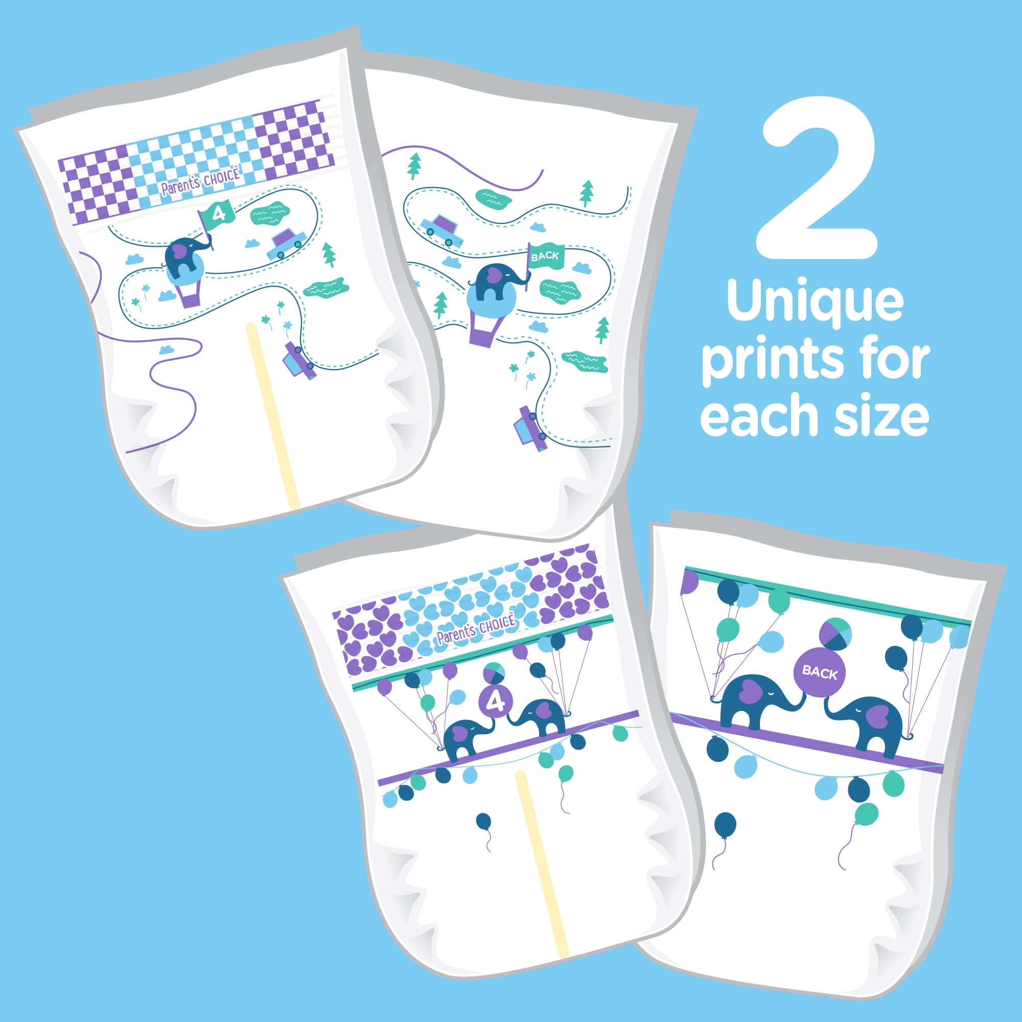 parents choice diapers size 4