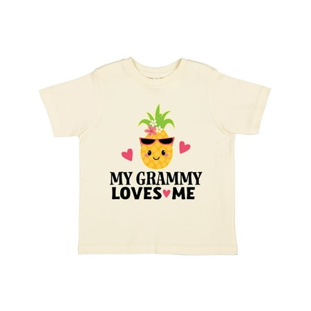 

Inktastic Grammy Loves Me Cute Pineapple Gift Toddler Toddler Girl T-Shirt