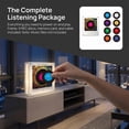 thumbnail image 2 of Retro Magnetic Fridge Music Player Set with Audio Feature, 9 Pcs Vintage Record Style Refrigerator Magnets, Mini Jukebox with LED Light (Rotation), 2 of 9