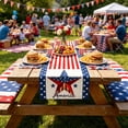 thumbnail image 4 of Aufmer Dual Theme Multi Purpose Long Table Cloth Soft Fabric Flexible Size Matching For Home Restaurant Holiday Tea Dining Scene Layout Ornament(33×120cm), 4 of 6