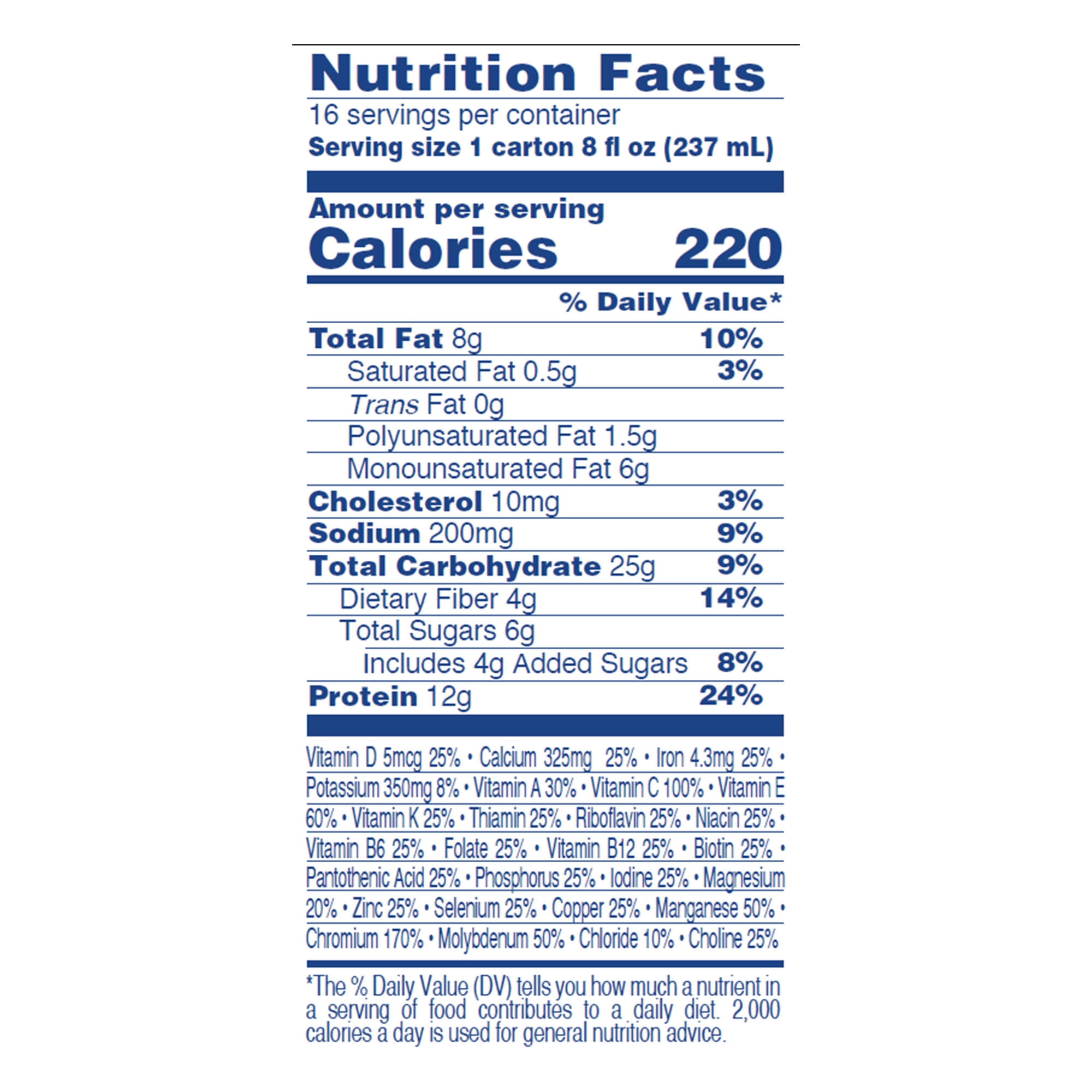 Enterex Diabetic Nutritional Meal Replacement Shake,for People with Diabetes, Vanilla, 8 Fl oz Carton, 16 Pack