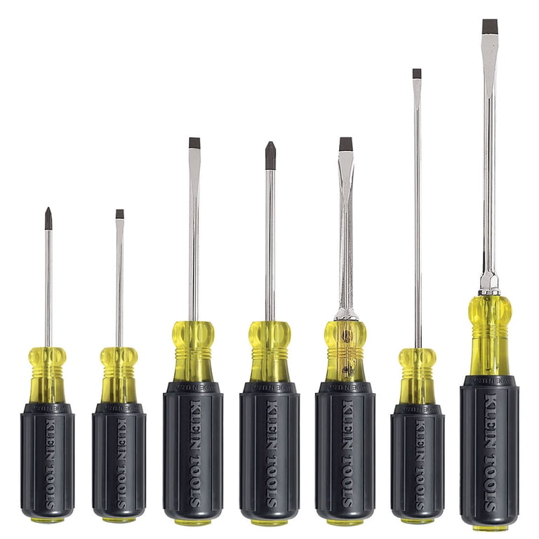 K！ Klein Tools, Screwdriver Set, 85076, Cushion-Grip, 7-Piece