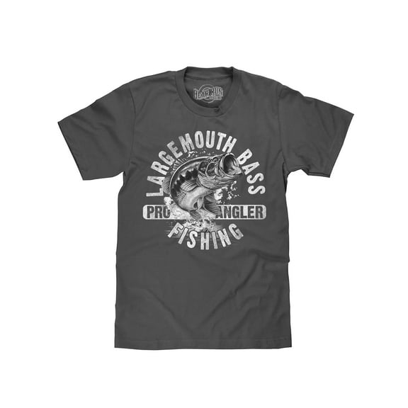 BEAR RUN Men's Largemouth Bass Fishing Graphic T-Shirt (S)