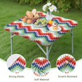 thumbnail image 4 of Bohemian Print Elastic Edge Square Table Cover for Outdoor Patio and Kitchen Table Decor, 4 of 6