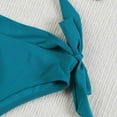 thumbnail image 5 of UTSJKR Women's Halter Bikini Set Bandeau Bikini O Ring Tie Back High Cut Two Piece Swimsuit Bathing Suits Blue 8, 5 of 7
