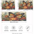 thumbnail image 4 of GZHJMY Satin Pillowcase for Hair and Skin Breathable Slip-Cool, Wrinkle-Resistant Soft and Smooth 20x26In Single Side Envelope Opening Without Zipper Butterfly Leaves Flowers, 4 of 7