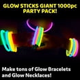 thumbnail image 4 of PartySticks Glow Sticks 800 pack - 8 Inch Glow in The Dark Light Up Sticks Party Favors, Glow Party Decorations, Neon Party Glow Necklaces and Glow Bracelets with Con, 4 of 6
