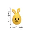 thumbnail image 3 of karymi 2-Pack Yellow Easter Bunny Candy Egg Gift Box - 3.14 x 1.69 Inch Openable Plastic Shell for Treats, Small Presents, Egg Hunt, Party Favor House Decor Gifts for Men Holiday Gifts, 3 of 6