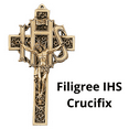 thumbnail image 5 of Jeweled Cross JC-850-K Filigree IHS Crucifix, 5 of 7