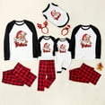 thumbnail image 5 of Cozy Santa Believe Family Pajamas – Red Plaid with Black Sleeves for Christmas Comfort, Size NB to 6XL with Pet Outfit, 5 of 7