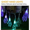 thumbnail image 5 of Vikakiooze Outdoor Halloween Decorations, Halloween Decorations LED Lanterns Ghost Festival Mood Lights Ghost Hand Battery Box Skull Light String, 5 of 6