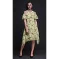thumbnail image 3 of Bimba Bird Print Womenâ€™s Chic Style Cold Shoulder Shift Dress Summer Tunic -X-Large, 3 of 6