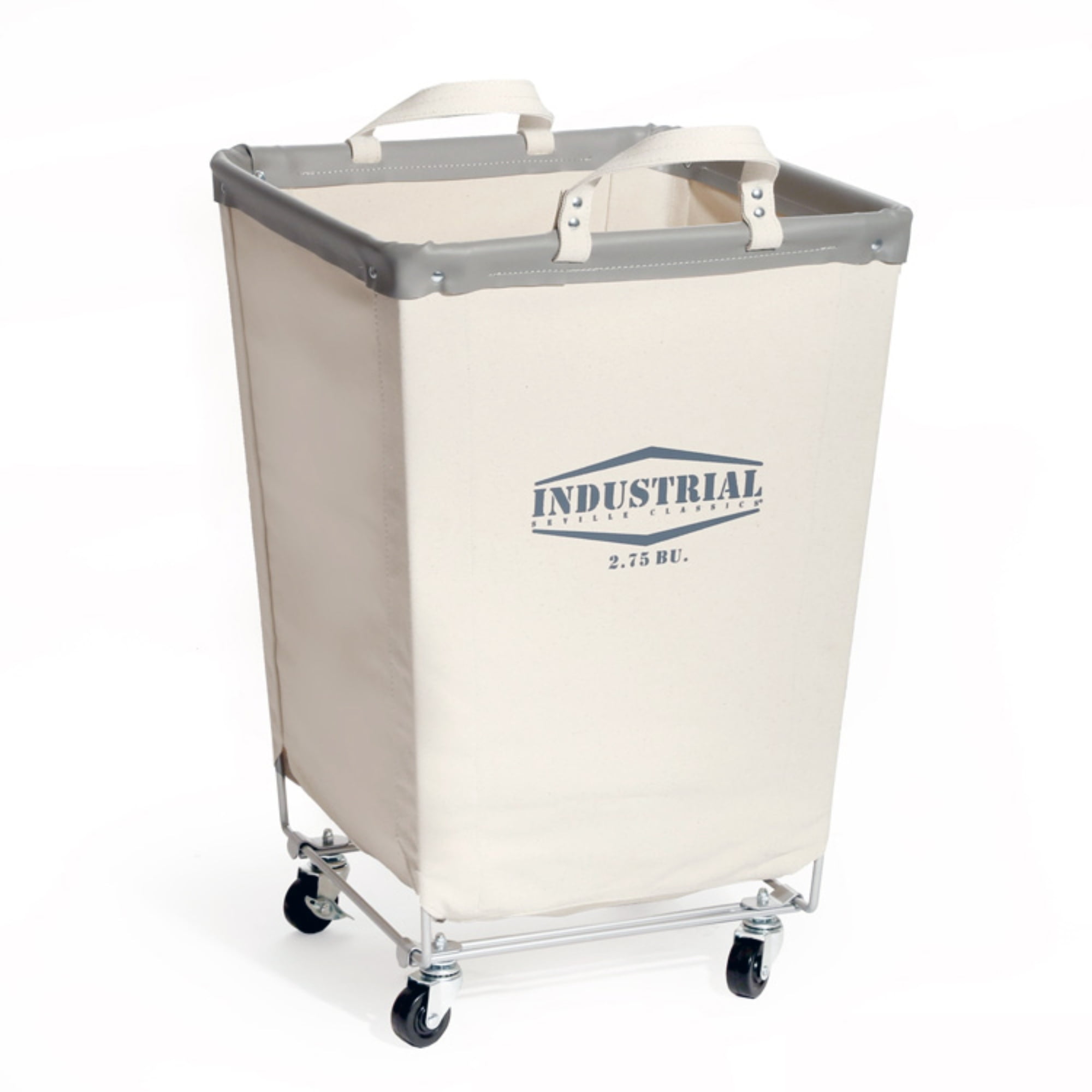 Commercial HeavyDuty Canvas Laundry Hamper with Wheels by Seville