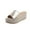 Gold Platform Wedge Slippers, variant on Women's Platform Wedge Slippers Summer Open Toe Slip On Shoes Comfortable Espadrille Wedge Heels Sandals Black 40