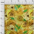 thumbnail image 1 of oneOone Viscose Chiffon Yellow Fabric Rose Floral Sewing Craft Projects Fabric Prints By Yard 42 Inch Wide, 1 of 4