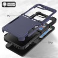 thumbnail image 3 of KMEK7-pour Samsung Galaxy Z Flip 5/6 Étui Robuste, Protection Antichoc Protection contre les Chutes Étui de Téléphone Protection Complète Étui Rigide, Bleu, 3 of 4