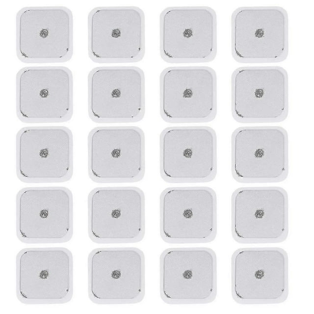 5 X 5 cm 20 Tampons Tens à Tiges Autocollants Compatibles avec Beurer Tens Unités Tampons de Remplacement Électrodes Tens Réutilisables