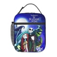 thumbnail image 1 of The Nightmare Before Christmas Sac à Lunch Isolé Portable Réutilisable avec Poignée, Tissu Oxford & Doublure PEVA, Garde les Aliments Chauds Froids pour Travail Bureau École Voyage, 1 of 8
