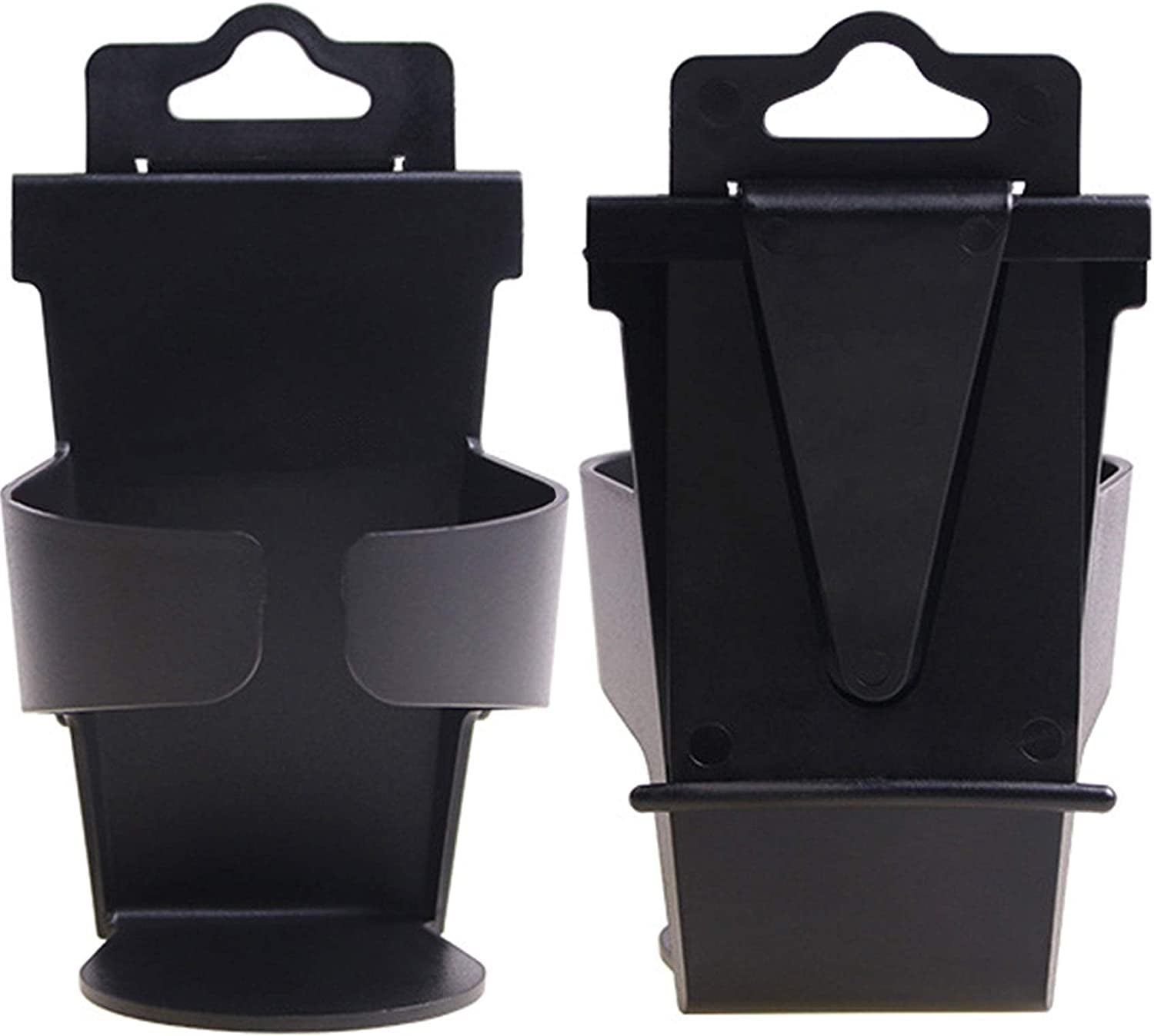 2 Porte-gobelets De Voiture Réglables Et Pliables - Noir, ABS, Supports Arrière