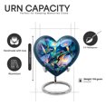 thumbnail image 3 of Yatskia Frog with Tulip Flowers Decorative Large Cremation Urn for Ashes Adult Brother and Sister, Small Memorial Keepsake Urns for Human Ashes Adult Female, (Heart 8 Inch and 3 Inch), 3 of 8