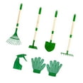 thumbnail image 1 of LOVIVER 6 Pieces Kids Gardening Tools Set Compact Portable Outdoor Digging Weed Toys, 1 of 8