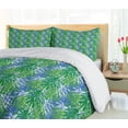 thumbnail image 5 of Ambesonne Tropical Duvet Cover Sets, Leaves Seaweed Sea Plants, 2-King, Azure Blue Green, 5 of 7