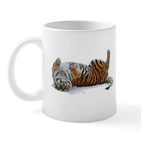 CafePress - Tiger Mug - 11 oz Ceramic Mug - Novelty Coffee Tea Cup
