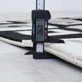 thumbnail image 6 of Allstar Black Modern Geometric square design Area Rug (3' 9" x 5' 1"), 6 of 7