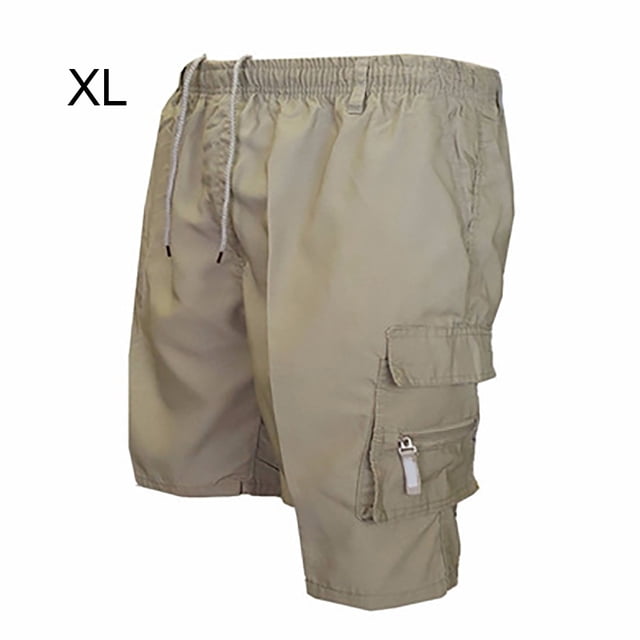 Pantalones cortos deportivos Hombre Pantalones sueltos casuales Pantalones cortos de trabajo al aire libre, Caqui, XL tholdsy AP002302-10