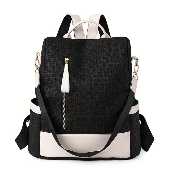 PRIYAL Stylish And Versatile Women's Backpack with a Solid Color, Minimalist Anti-Theft Design, Large Capacity for Commuting And Casual Outings