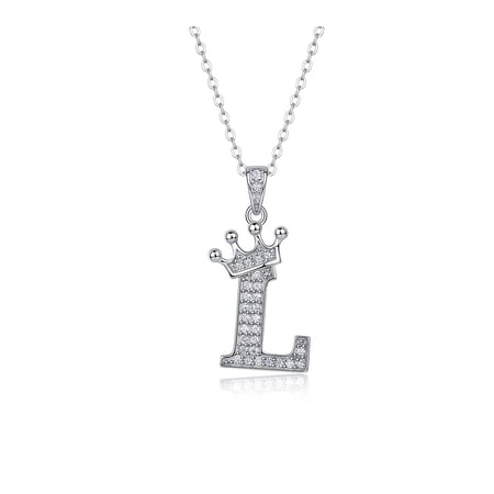 DESIGNICE 2026 New Initial Necklaces for Women,Chic Personalized Silver Initial Necklace for Women,Graceful Dainty Necklace,Custom Initial Pendant Necklace for Special Moments,Silver L