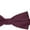 Burgundy, variant on Men's Pre-Tied Banded Adjustable Solid Color Bow Tie - Tan