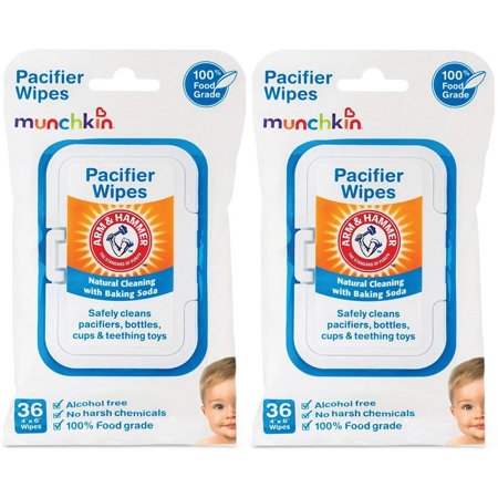 Munchkin Arm and Hammer Pacifier Wipes, White 72 Count