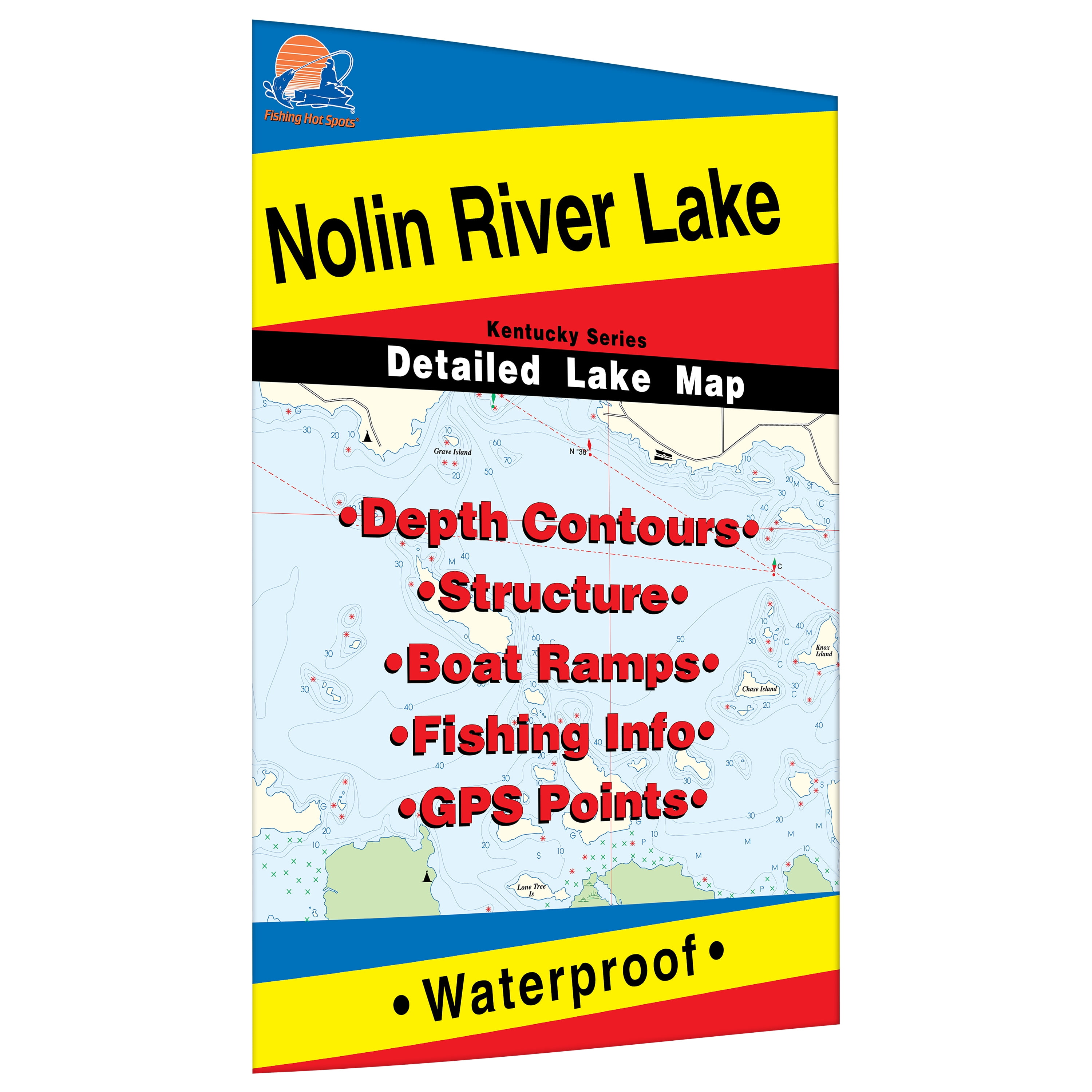 Fishing Hotspots Pro Fishing Map L114 Kentucky Nolin River Lake